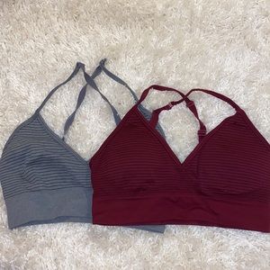 2 padded sports bras size m